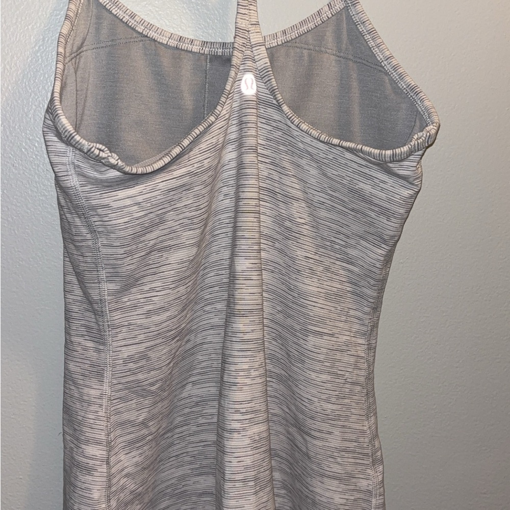 lululemon athletica Light Heather Gray Racerback Tank